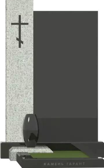 Памятник из гранита Память 8. Ваза входит в комплект - фото 2