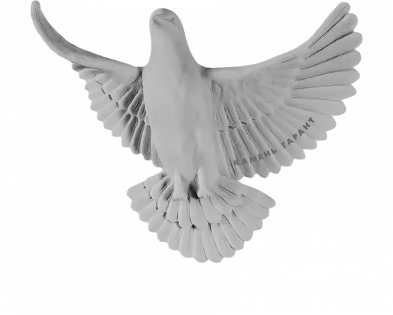Барельеф Голубь белый №30