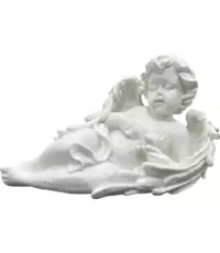 Скульптура Ангел с мишкой ПВ-073, высота 20 см на могилу по низкой цене в СПб