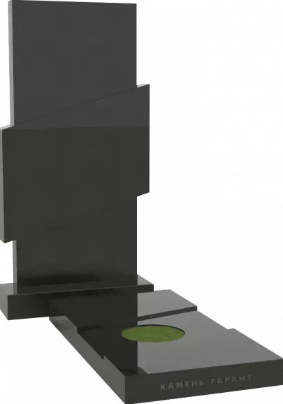 Памятник из чёрного гранита Грация