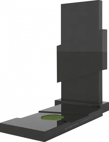 Памятник из чёрного гранита Грация - фото 2