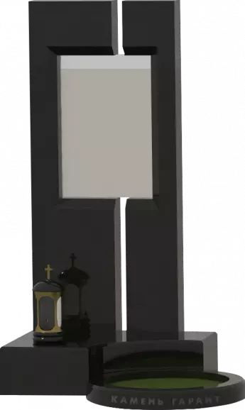 Памятник из чёрного гранита Созидание 1