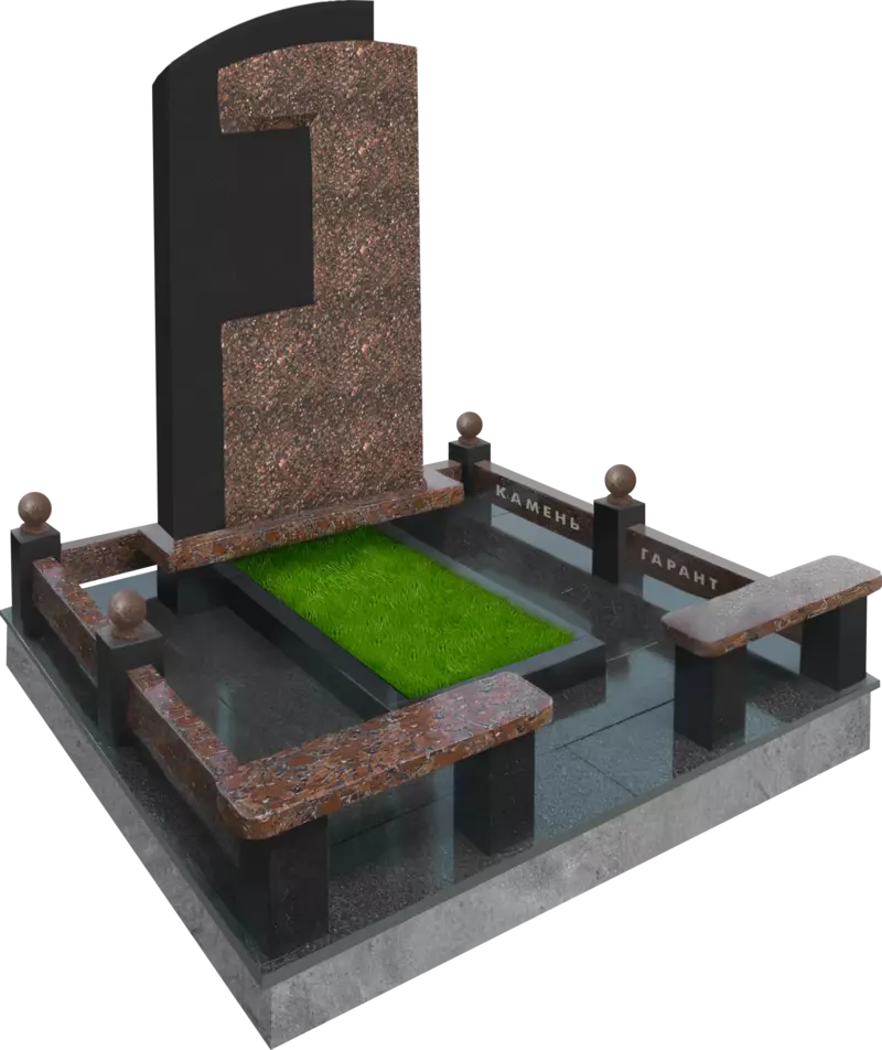 Памятник из чёрного гранита Верность - фото 2