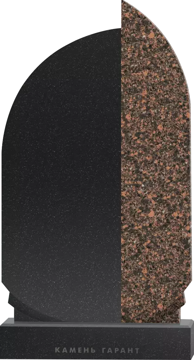 Памятник из черного гранита Синтез