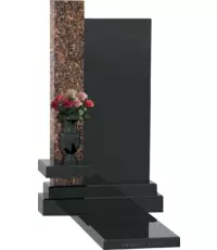 Вертикальный комбинированный памятник 