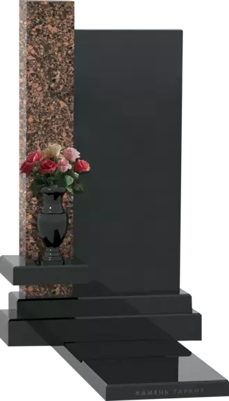 Памятник из черного гранита Тезис