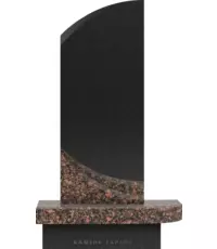 Вертикальный комбинированный памятник 