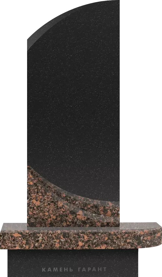 Памятник из черного гранита Резонанс