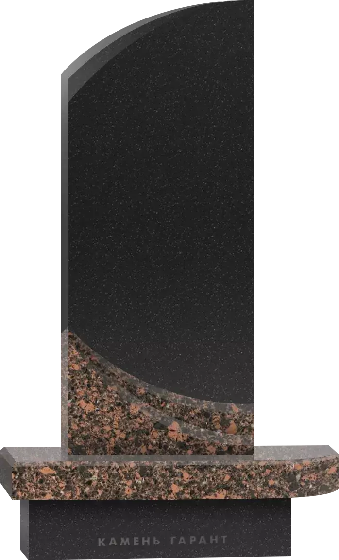 Памятник из черного гранита Резонанс - фото 2