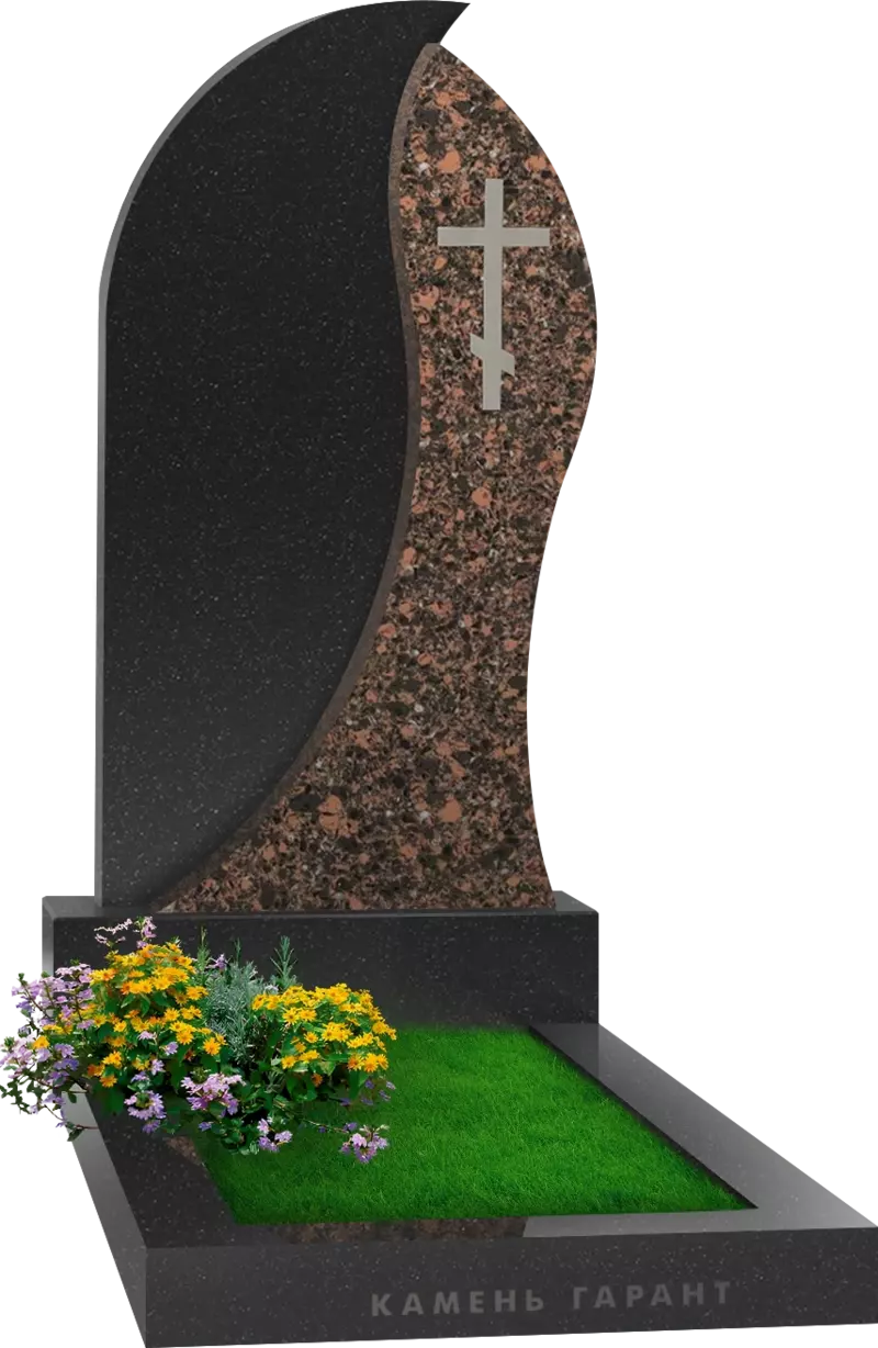 Памятник из черного гранита Поэзия - фото 3