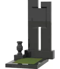 Одинарный памятник на могилу, выделяющийся оригинальным дизайном