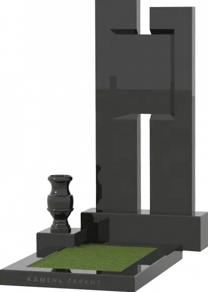 Памятник из чёрного гранита Созидание