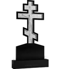 Распятие на голгофе - резной вертикальный памятник