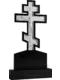 Памятник из чёрного гранита Распятие на голгофе