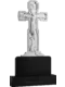 Памятник из чёрного гранита Резное распятие