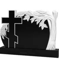 Столетний дуб - горизонтальный резной памятник