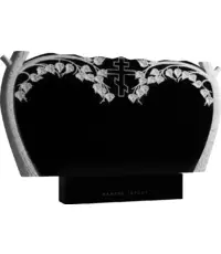 Березовая аллея - горизонтальный резной памятник