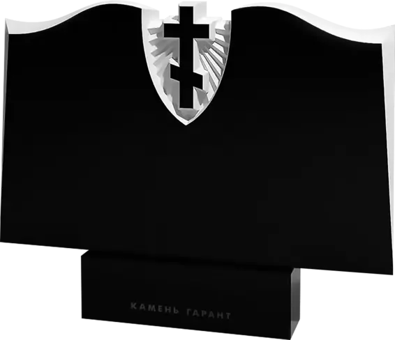 Памятник из чёрного гранита Фолиант