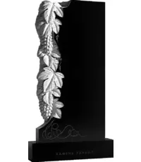 Гроздья винограда - резной вертикальный памятник