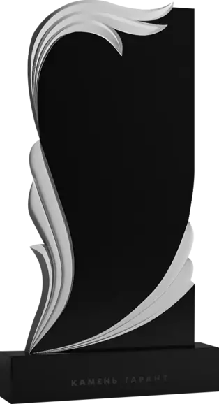 Памятник из чёрного гранита Сияние