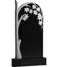 Белоствольный клен - вертикальный резной памятник