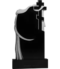 Крест и шелковая вуаль - вертикальный православный памятник