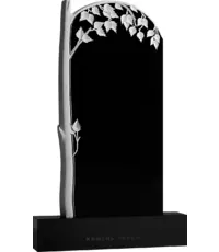 Милая березка - вертикальный резной памятник