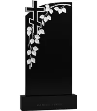 Березовая ветвь - вертикальный резной памятник