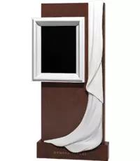 Стихи и проза - резной вертикальный памятник