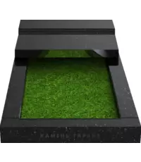 Классическая гранитная полуплита на цветник