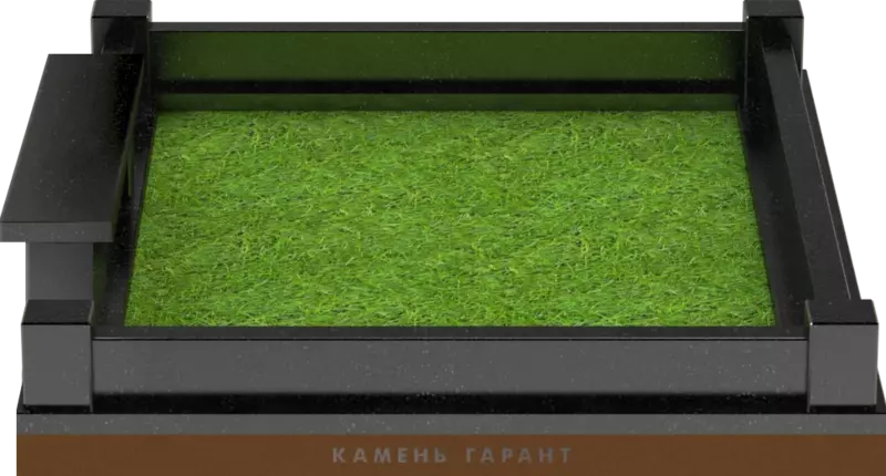 Поребрик со скамейкой