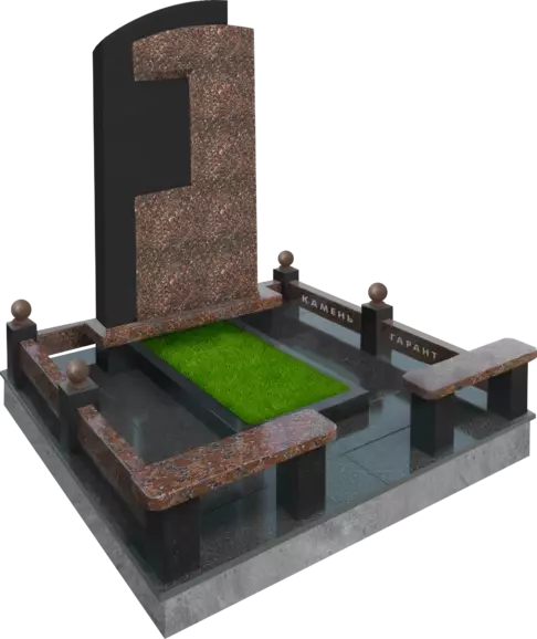 Комплекс Верность с поребриком Подвесной и скамейками