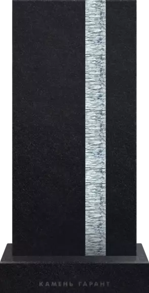 Памятник из гранита со стеклом Линза времени﻿