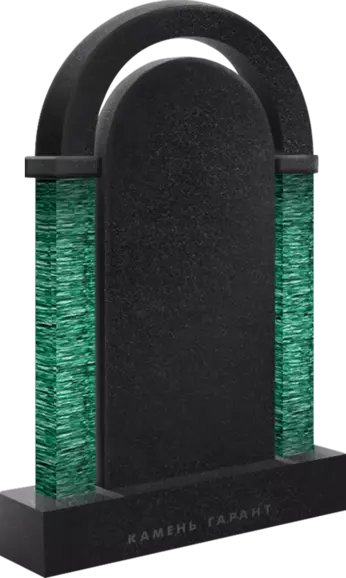 Памятник из гранита Арка со стеклянными колоннами - фото 2