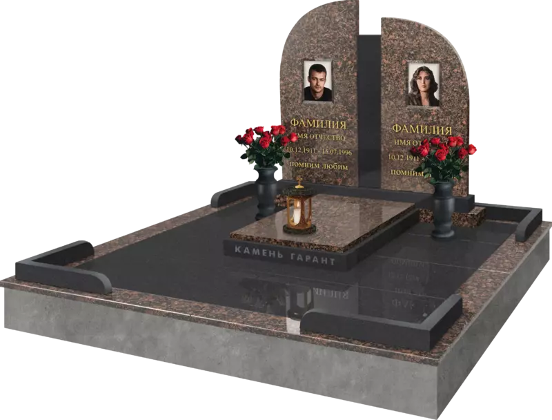 Памятник из гранита Вместе навсегда 2 - фото 3