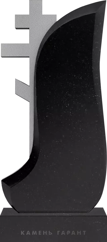 Памятник из чёрного гранита Надежда