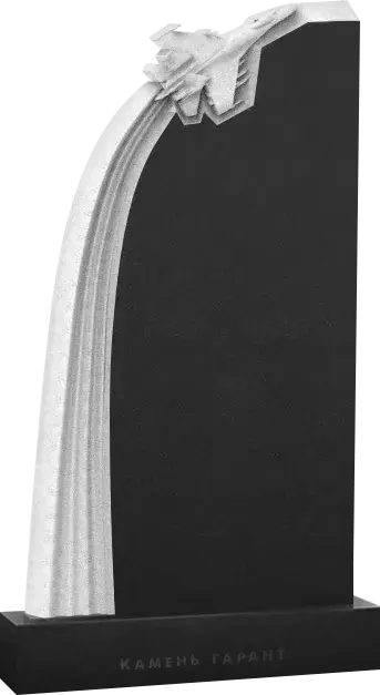 Памятник из чёрного гранита Опережая ветер