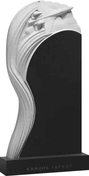 Памятник из чёрного гранита Истребитель 2