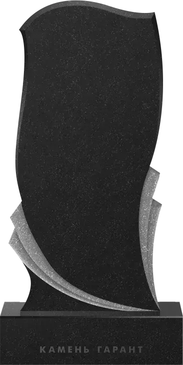 Памятник из чёрного гранита Почтение