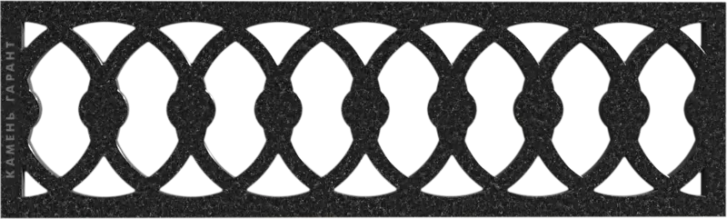 Памятник из чёрного гранита Ограда Классика - фото 6