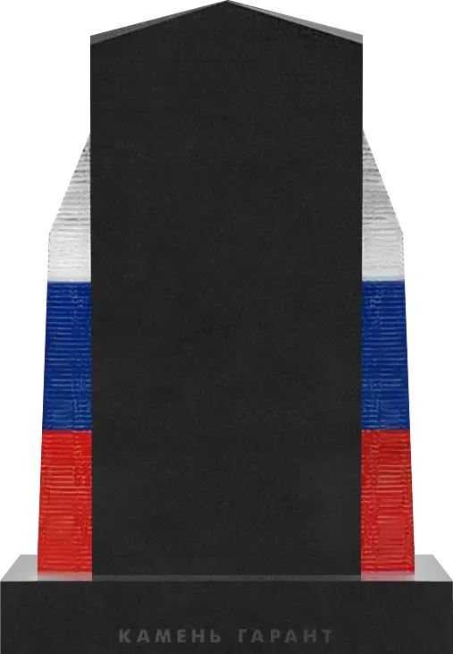 Памятник из гранита со стеклом По долгу службы