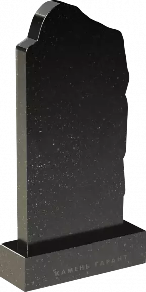 Памятник из чёрного гранита Скорбящий ангел - фото 3