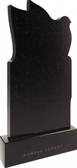 Памятник из чёрного гранита Голубь 2 - фото 3