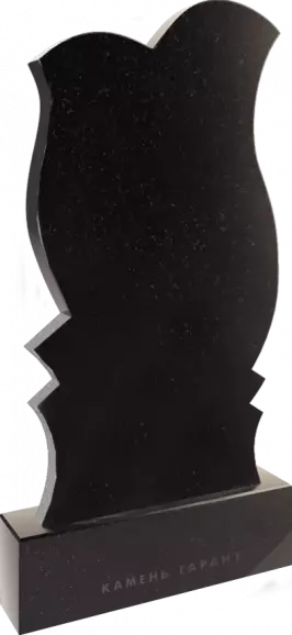 Памятник из чёрного гранита Тюльпан 2 - фото 3