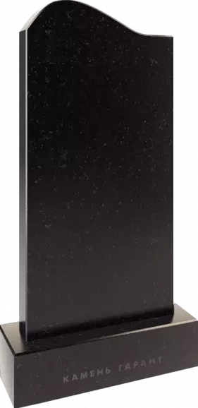 Памятник из чёрного гранита Волна - фото 2