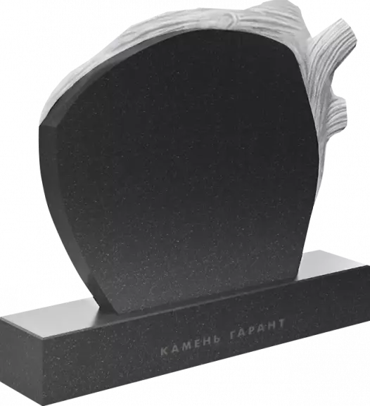 Памятник из чёрного гранита Семейное древо - фото 3