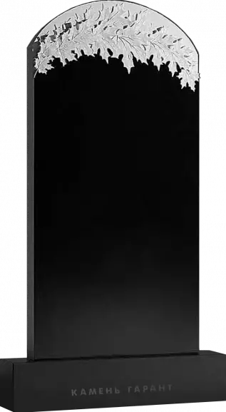 Памятник из чёрного гранита Клен