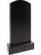 Памятник из чёрного гранита Округлый прямой - миниатюра 2