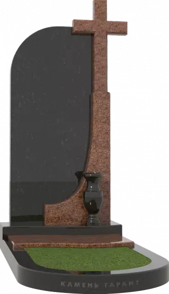 Памятник из чёрного гранита Судьба 4