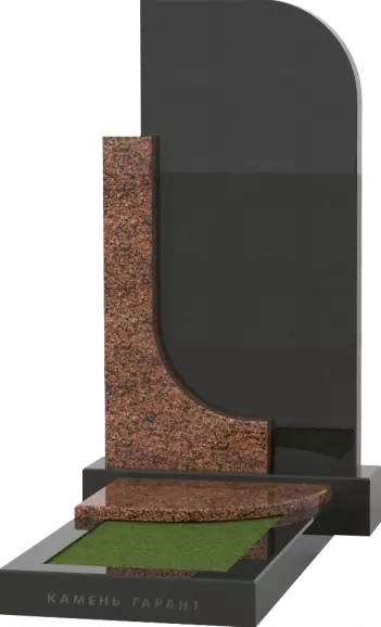 Памятник из чёрного гранита Судьба 5